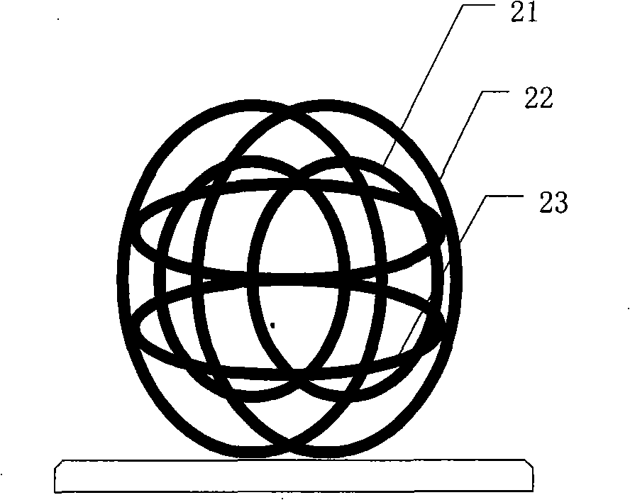 Space rotating magnetic field generating apparatus and control method thereof