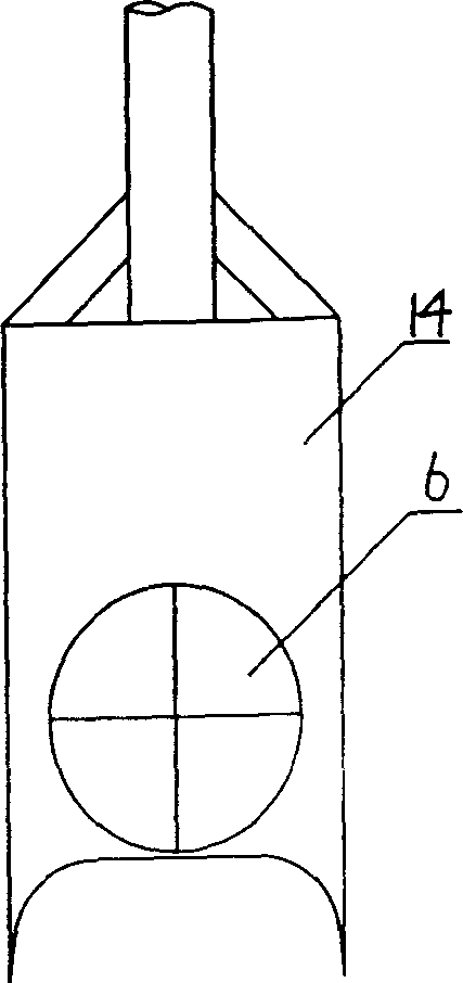 Deep horizontal load testing instrument