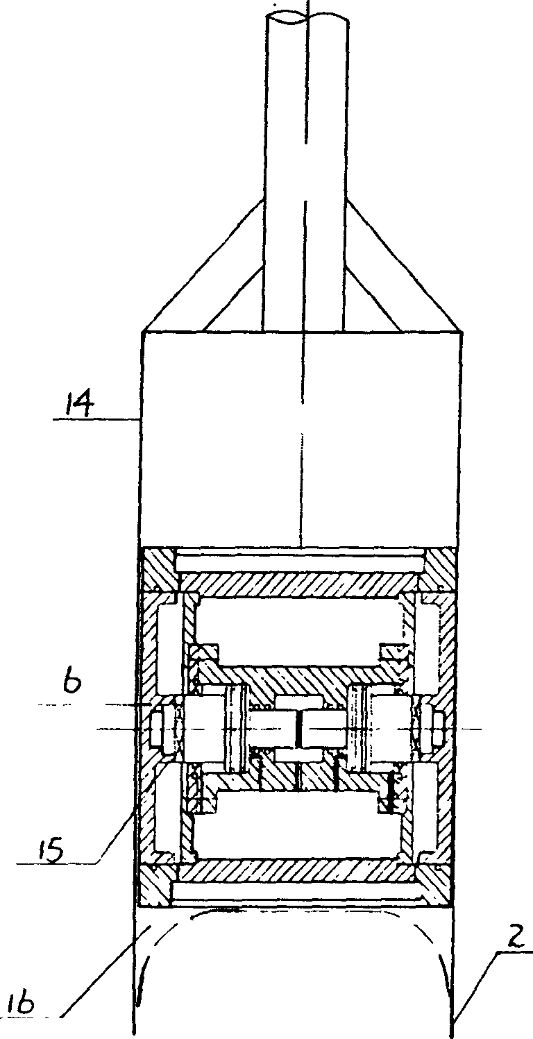 Deep horizontal load testing instrument