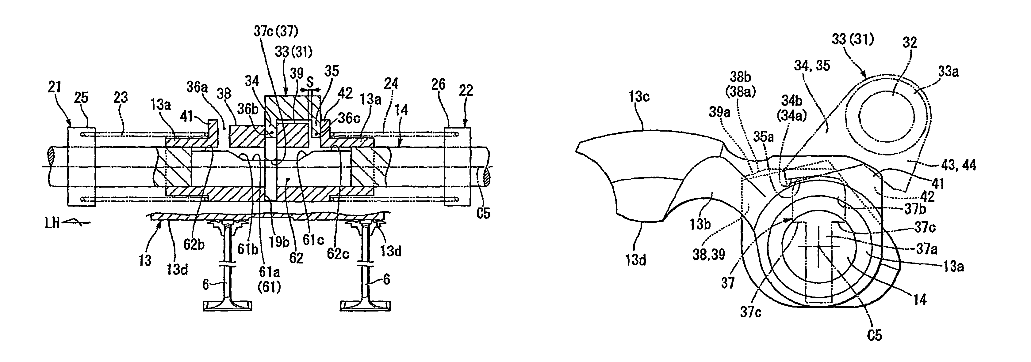 Internal combustion engine with variable valve control system