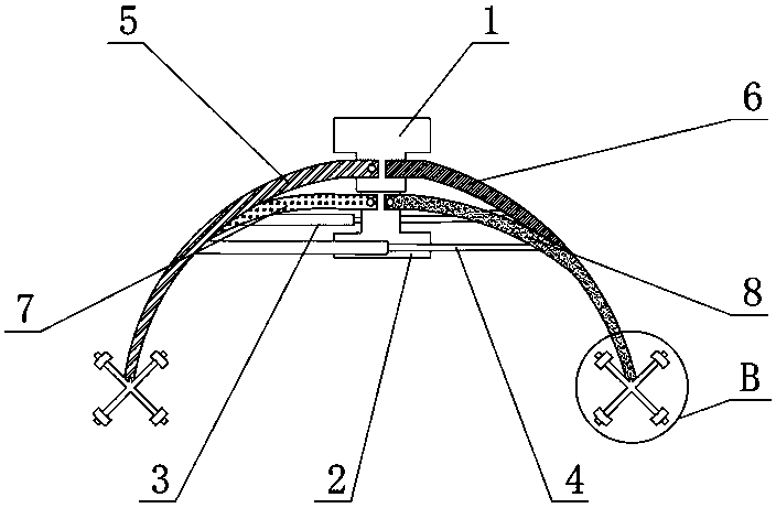 Low-damage automatic vehicle hauling device for road traffic