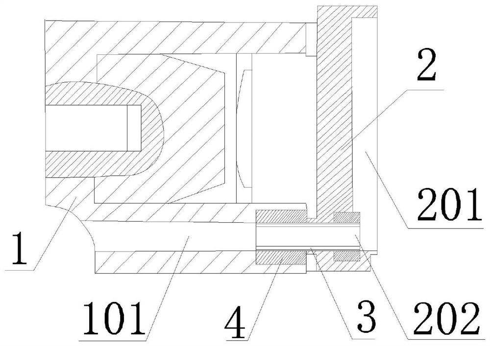 Modified thrust bearing for high-pressure cylinder of carbon dioxide compressor