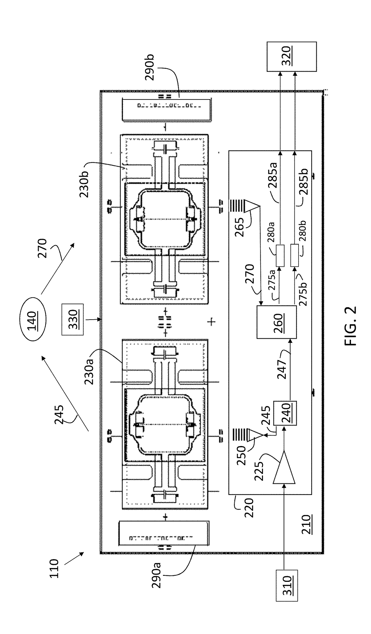 Heterogeneously integrated chip-scale lidar system