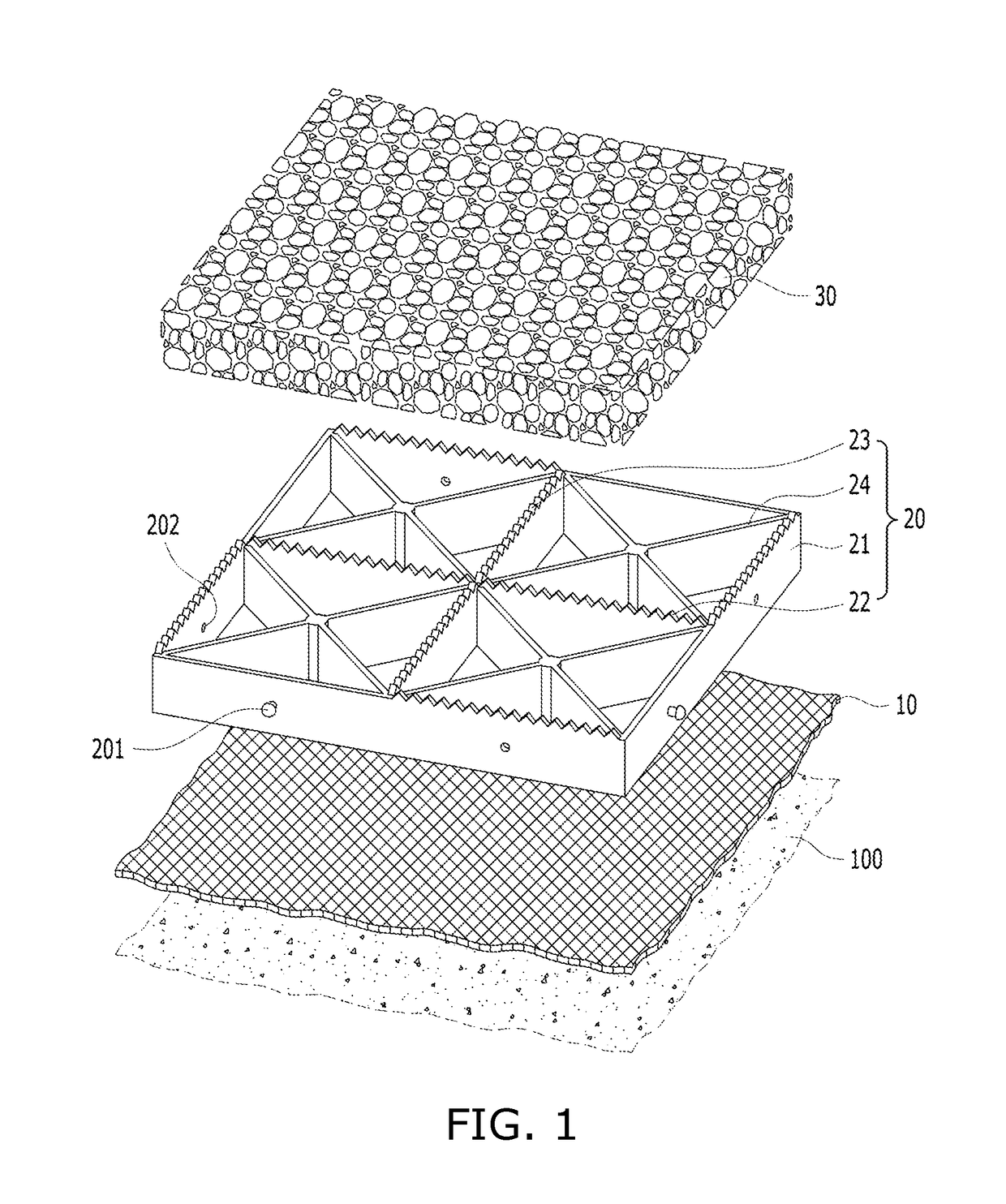 Multifunctional synthetic resin block for road