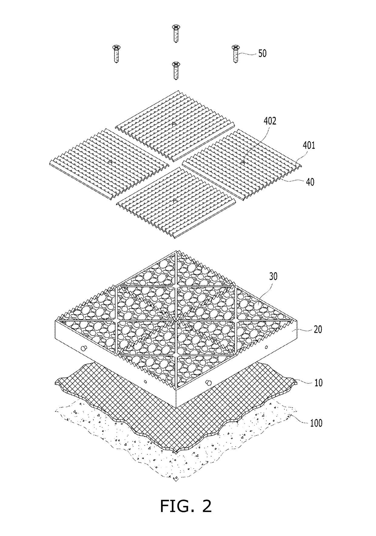 Multifunctional synthetic resin block for road