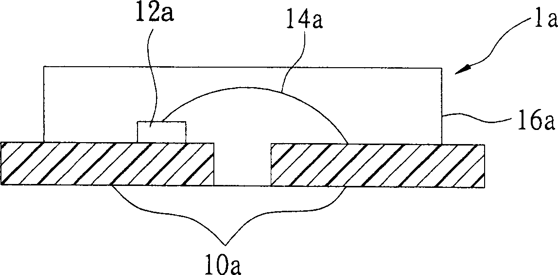 Structure for encapsulating semiconductor