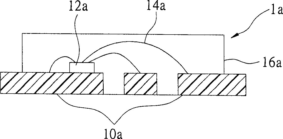 Structure for encapsulating semiconductor