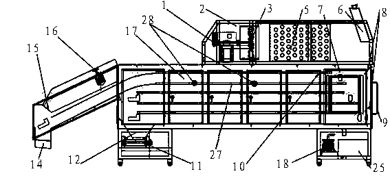 Energy-saving electromagnetic heating type tea leaf drying machine