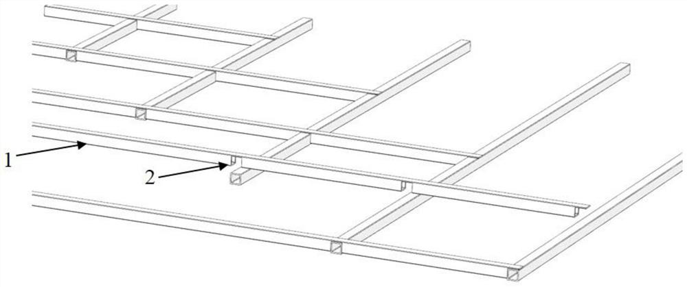 Efficient light composite material frame