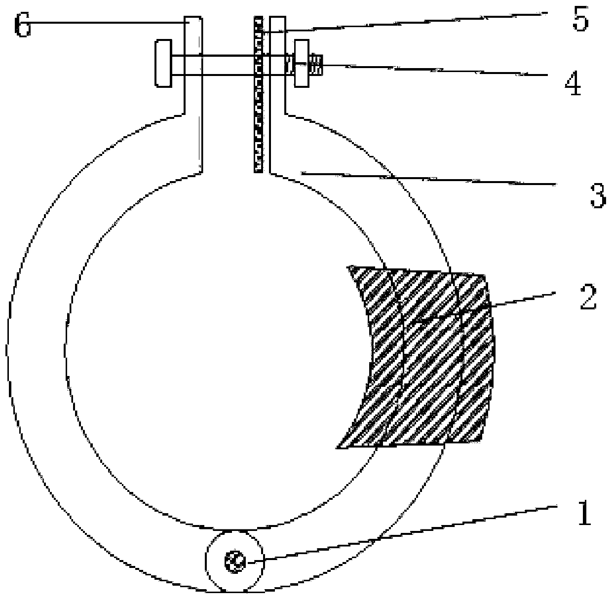 High-voltage bus induction power taking device and method