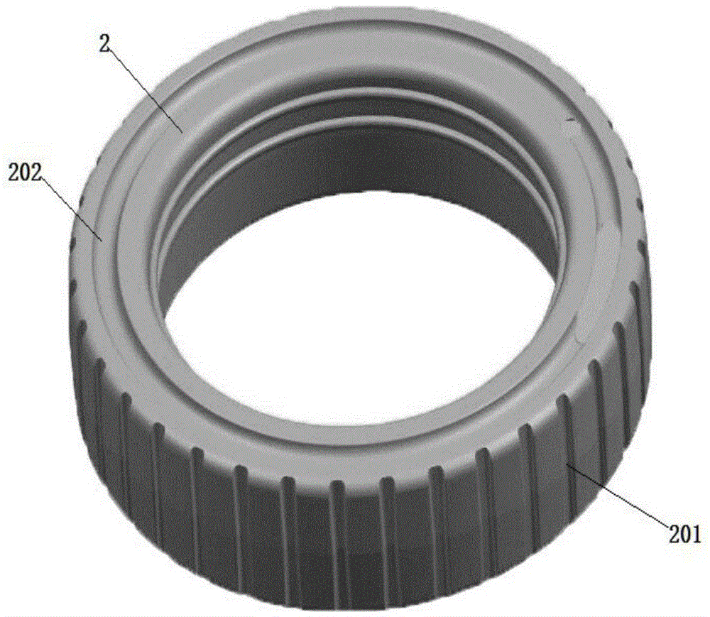 Polyurethane sandwiched tire and preparation method thereof