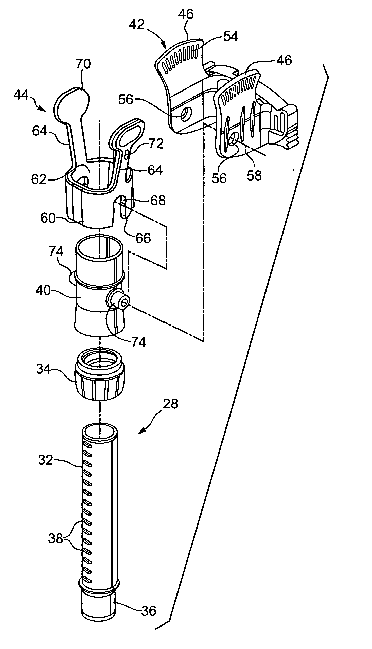 Headgear assembly for a respiratory support system