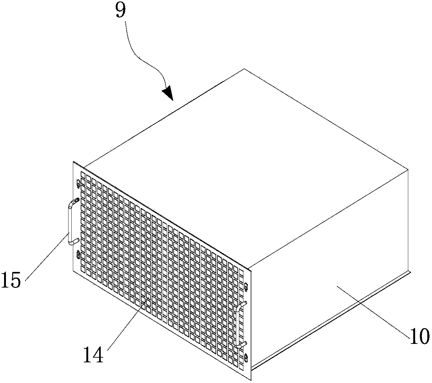 External air conditioner for overall automobile volatile organic compound testing room