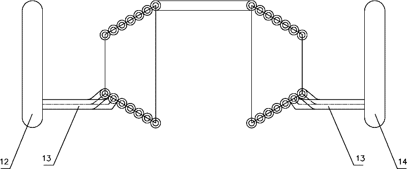 Indirect temperature measuring device in entrained flow gasifying furnace