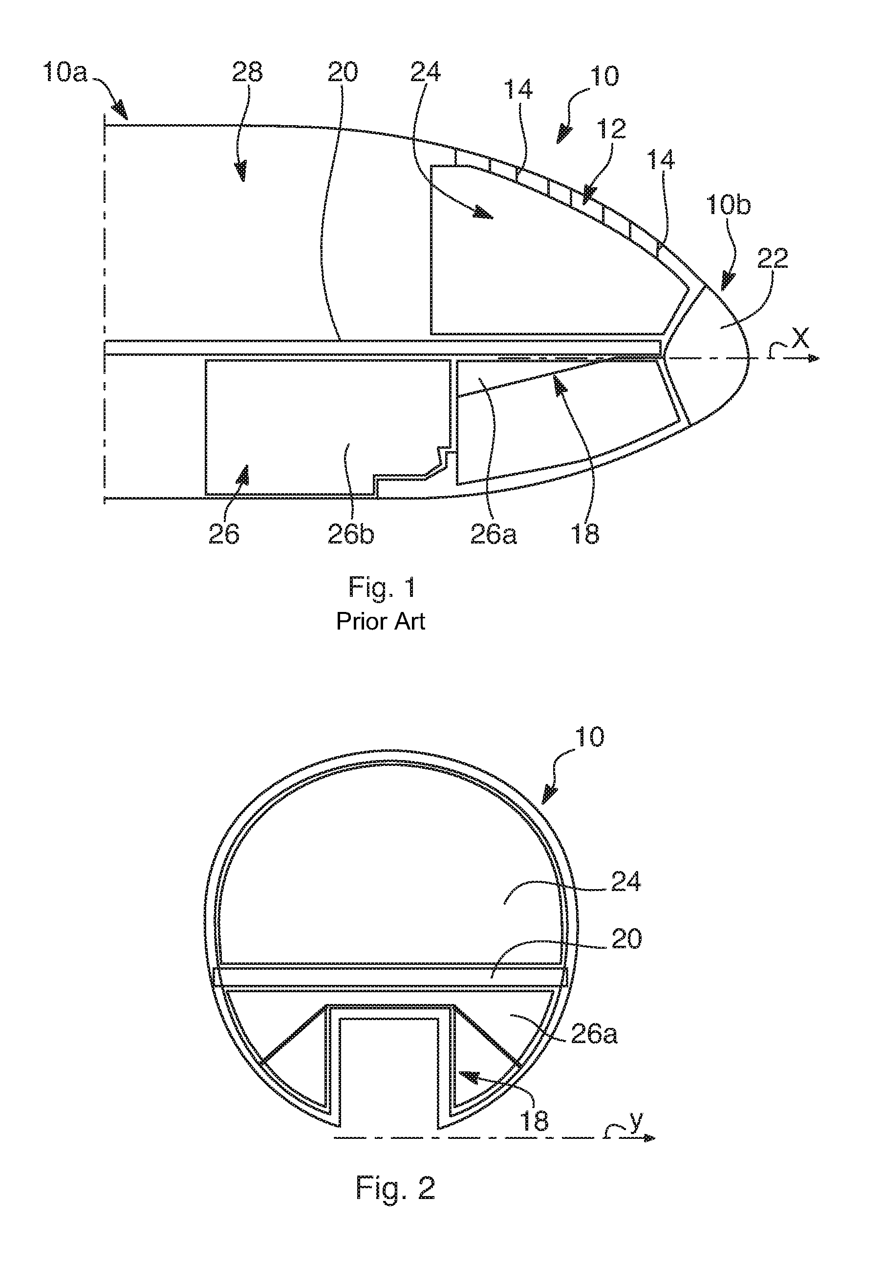 Aircraft nose with cockpit and avionics bay modules integrated therein