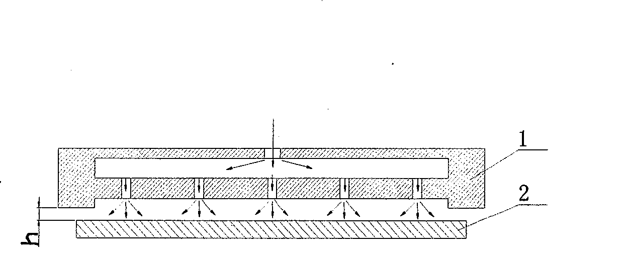 Space solar cell string non-contact pressing method