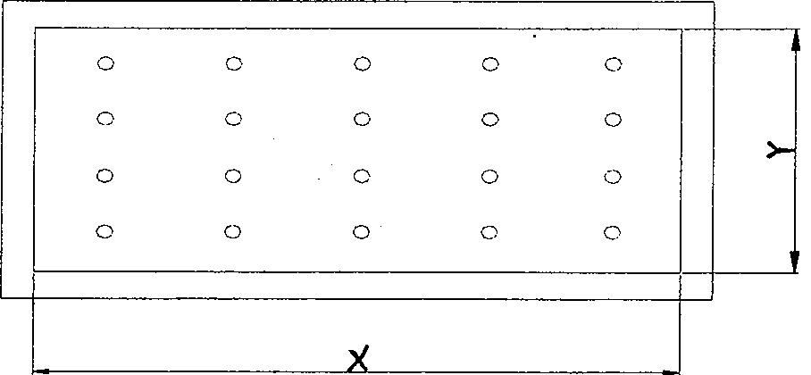 Space solar cell string non-contact pressing method