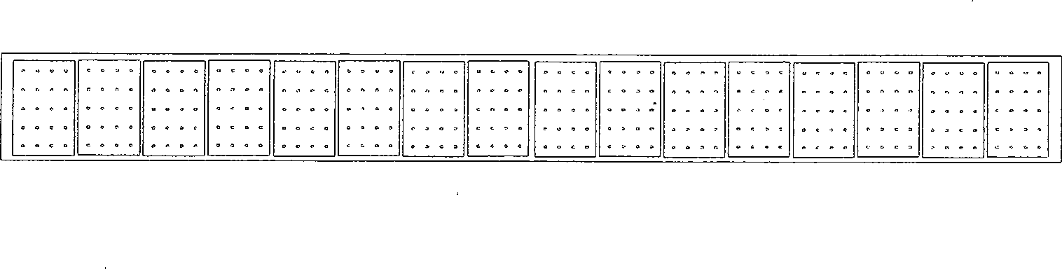 Space solar cell string non-contact pressing method