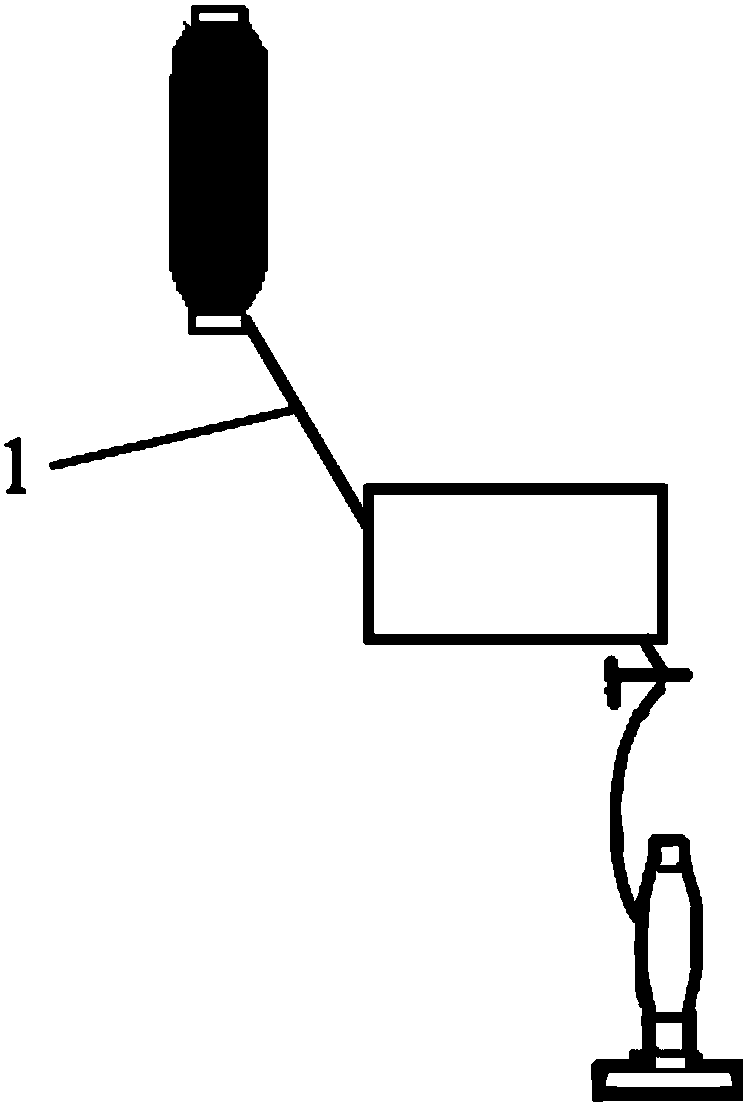 A colored filament yarn spinning device for imitation cotton fabric and its filament yarn processing method