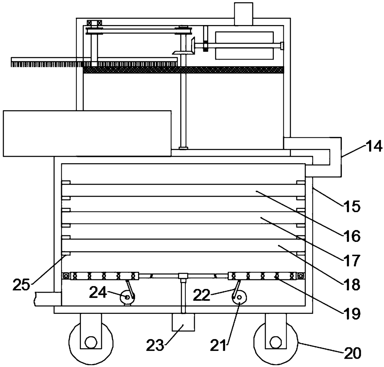 Domestic sewage filtering impurity removal device and multistage filtering equipment