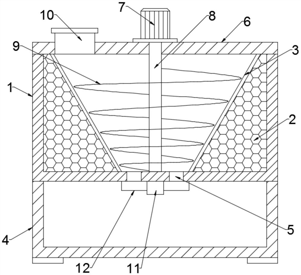 A dual-out automatic intermittent cutting device for biomass fuel particles