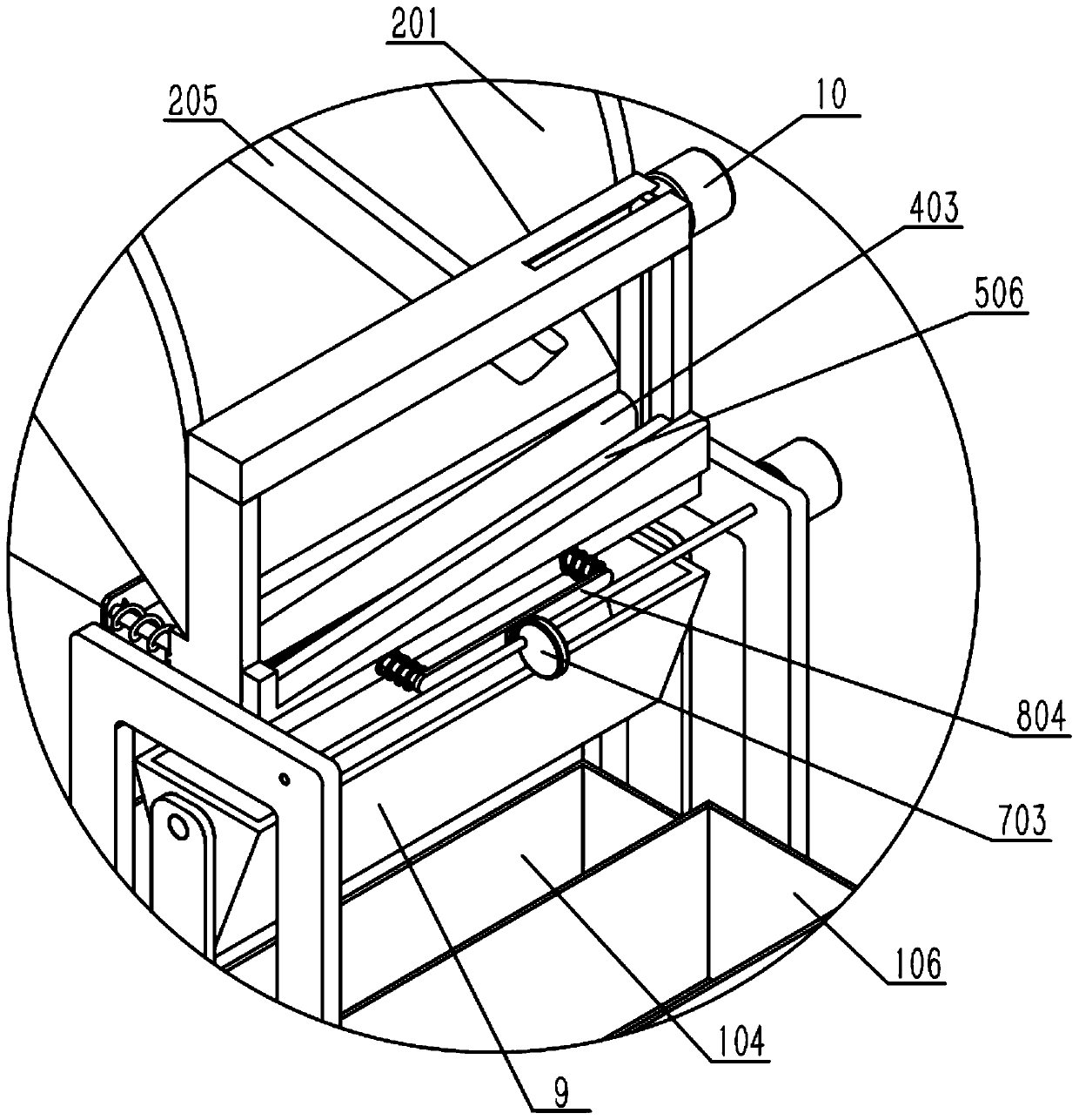 Tower screw shell processing device