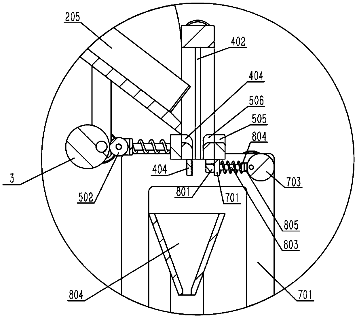 Tower screw shell processing device