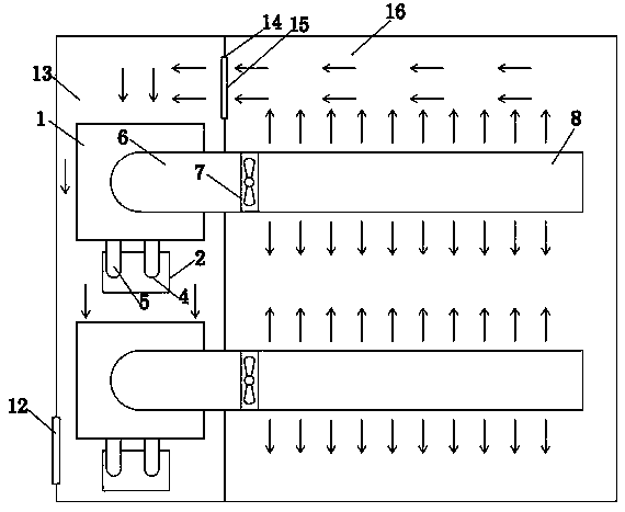 Efficient energy-saving wet curtain humidifying and cooling system for textile workshop and control method of efficient energy-saving wet curtain humidifying and cooling system