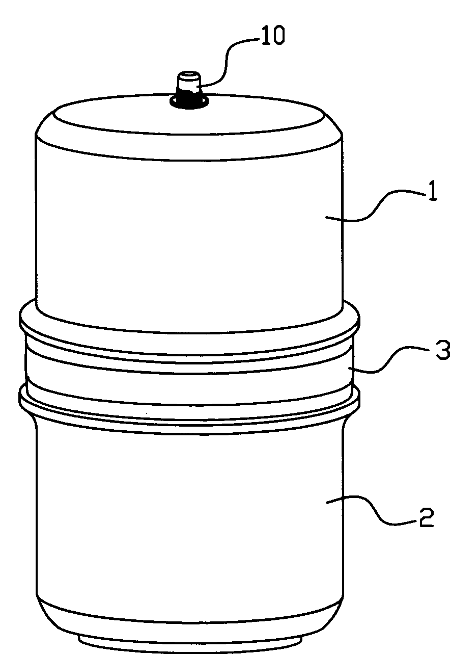 Pressure drum for water purifier and its production