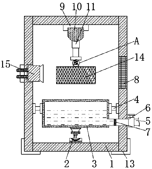 Mechanical part cleaning and drying device