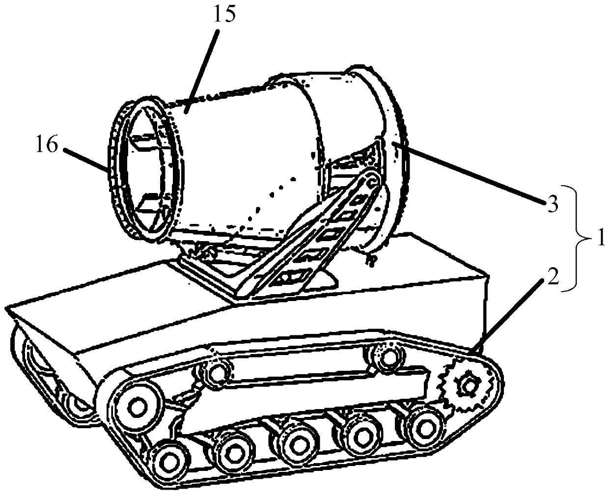 Fire extinguishing robot for valve hall and valve hall fire extinguishing system