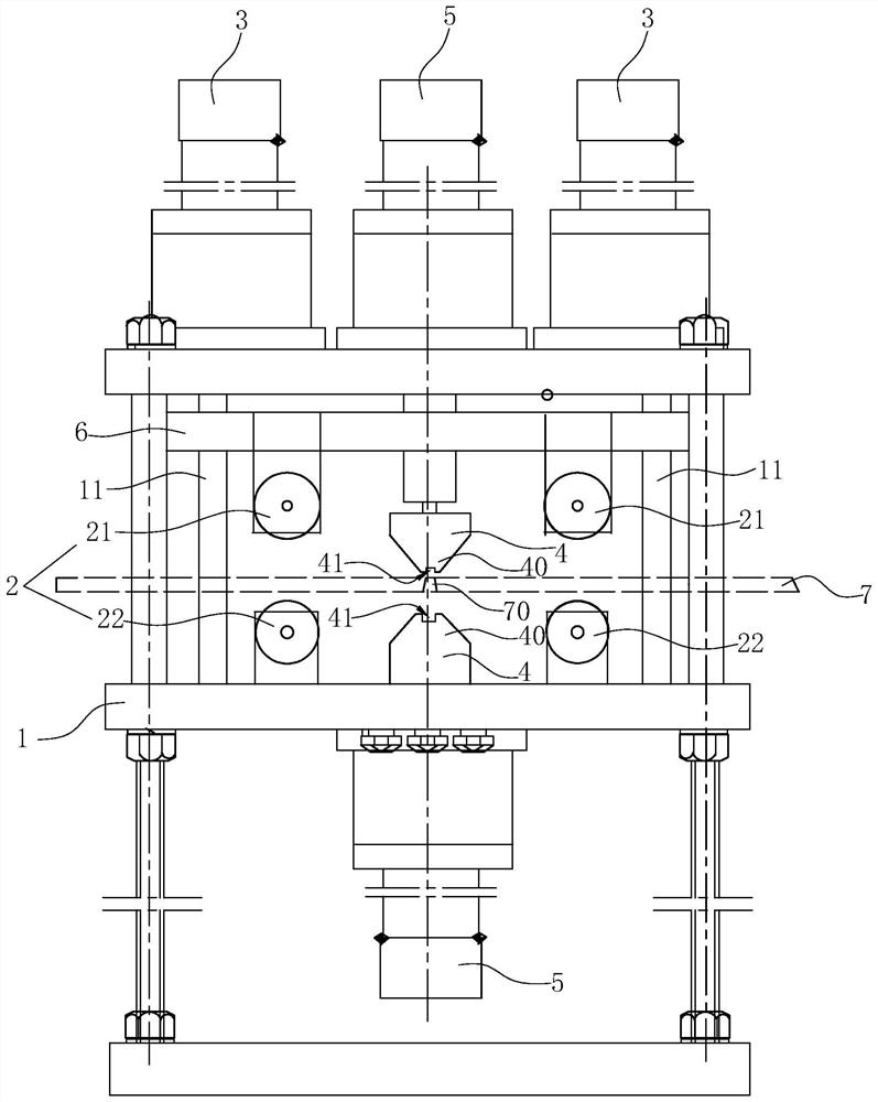 Bending machine for a plate welding seam