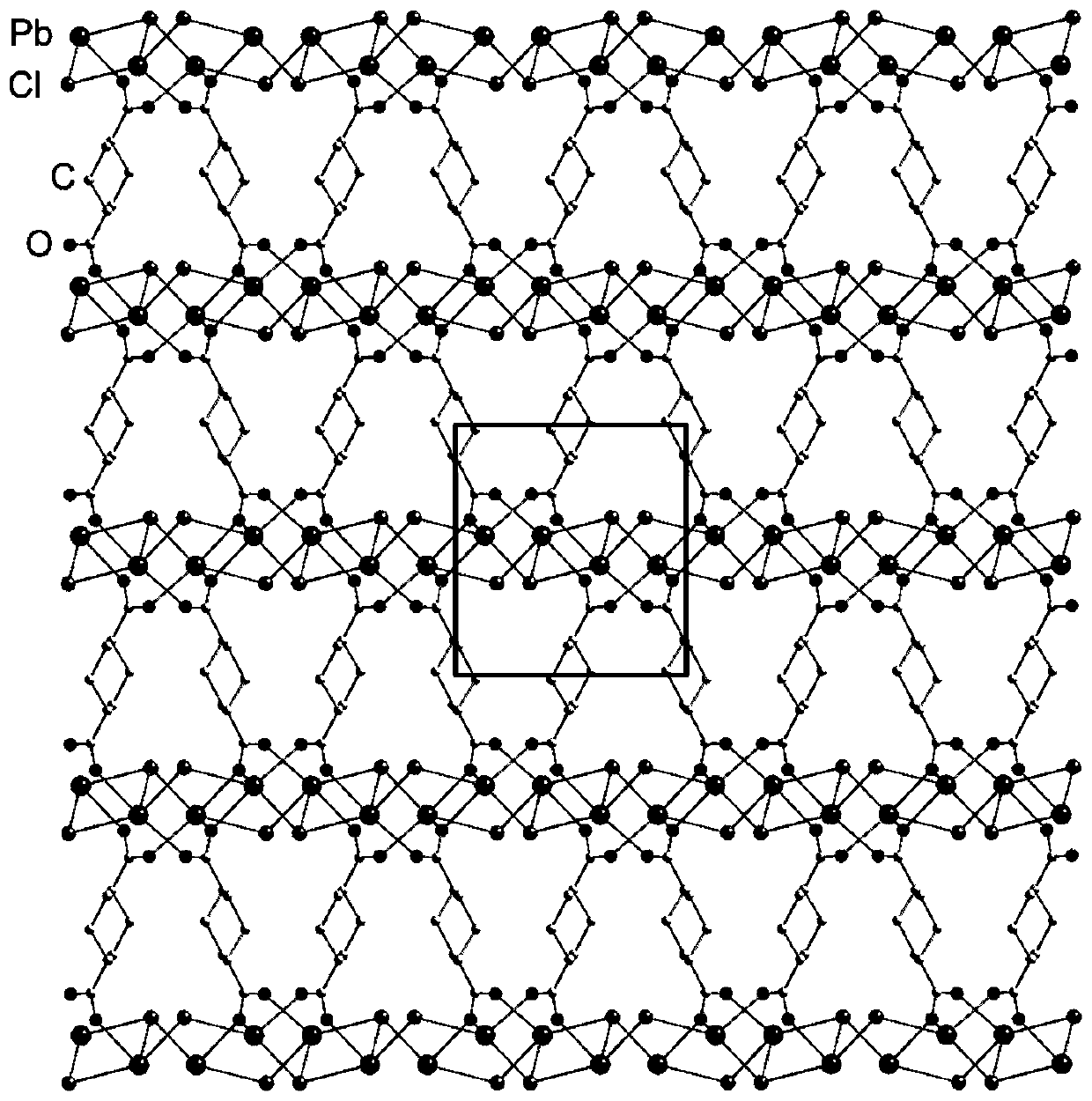 A kind of lead halide hybrid material and preparation method thereof