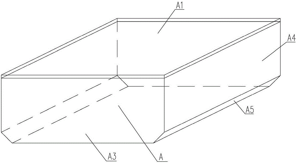 A cast-in-place hollow floor with holes formed by mesh box-shaped members