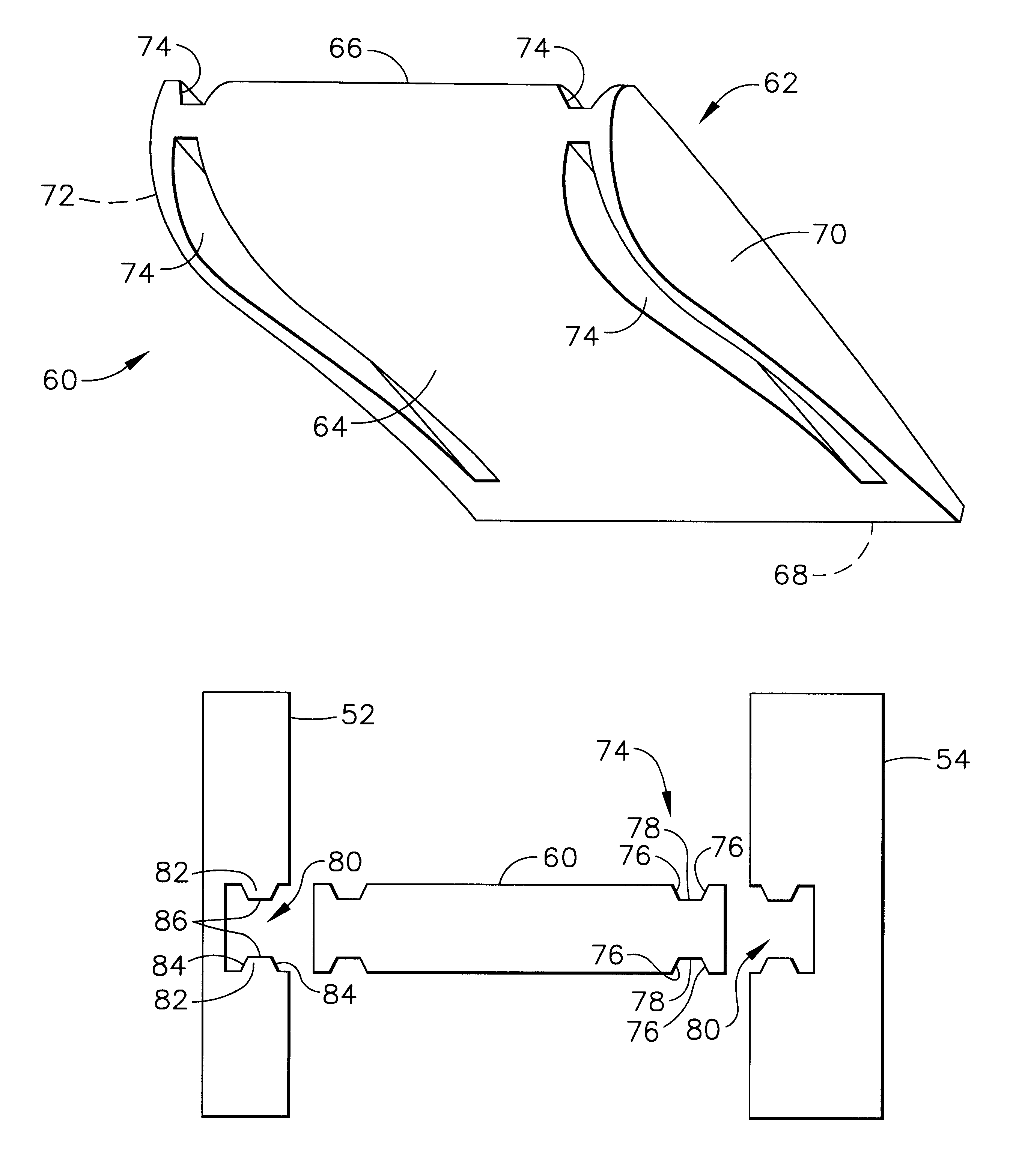 Low stress connection methodology for thermally incompatible materials