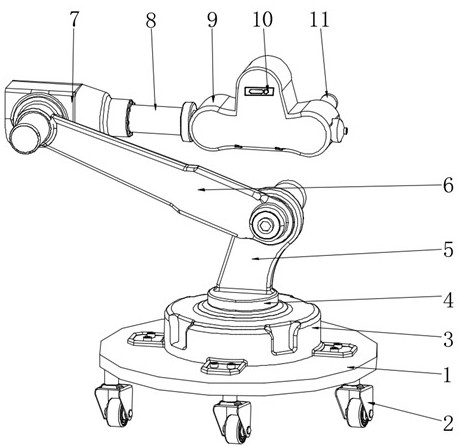 Guide wire leading-in device for cardiac interventional therapy