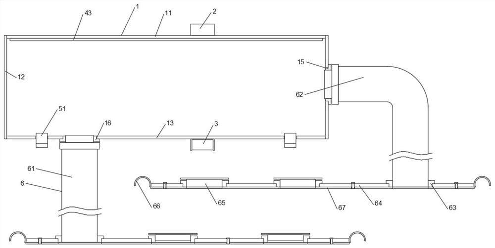 Air conditioner directional pipeline type structure connected with mosquito net to conduct cooling or heating