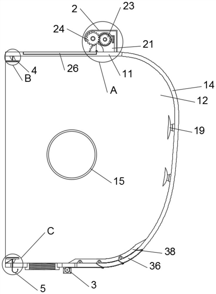 Air conditioner directional pipeline type structure connected with mosquito net to conduct cooling or heating