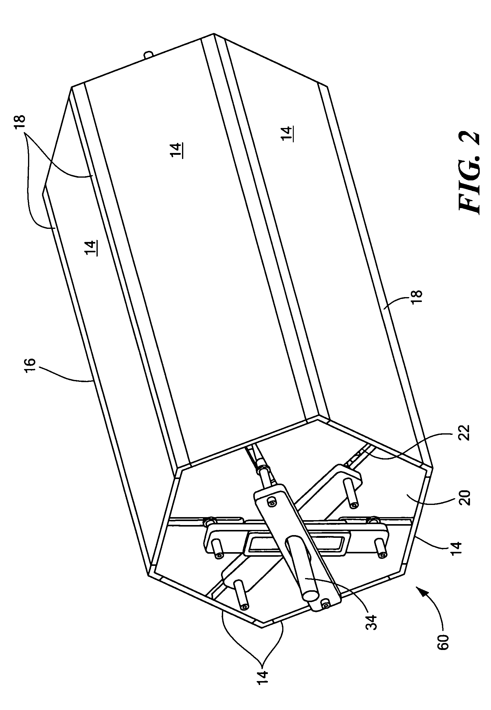 Volumetric displacement transducer for an underwater acoustic source