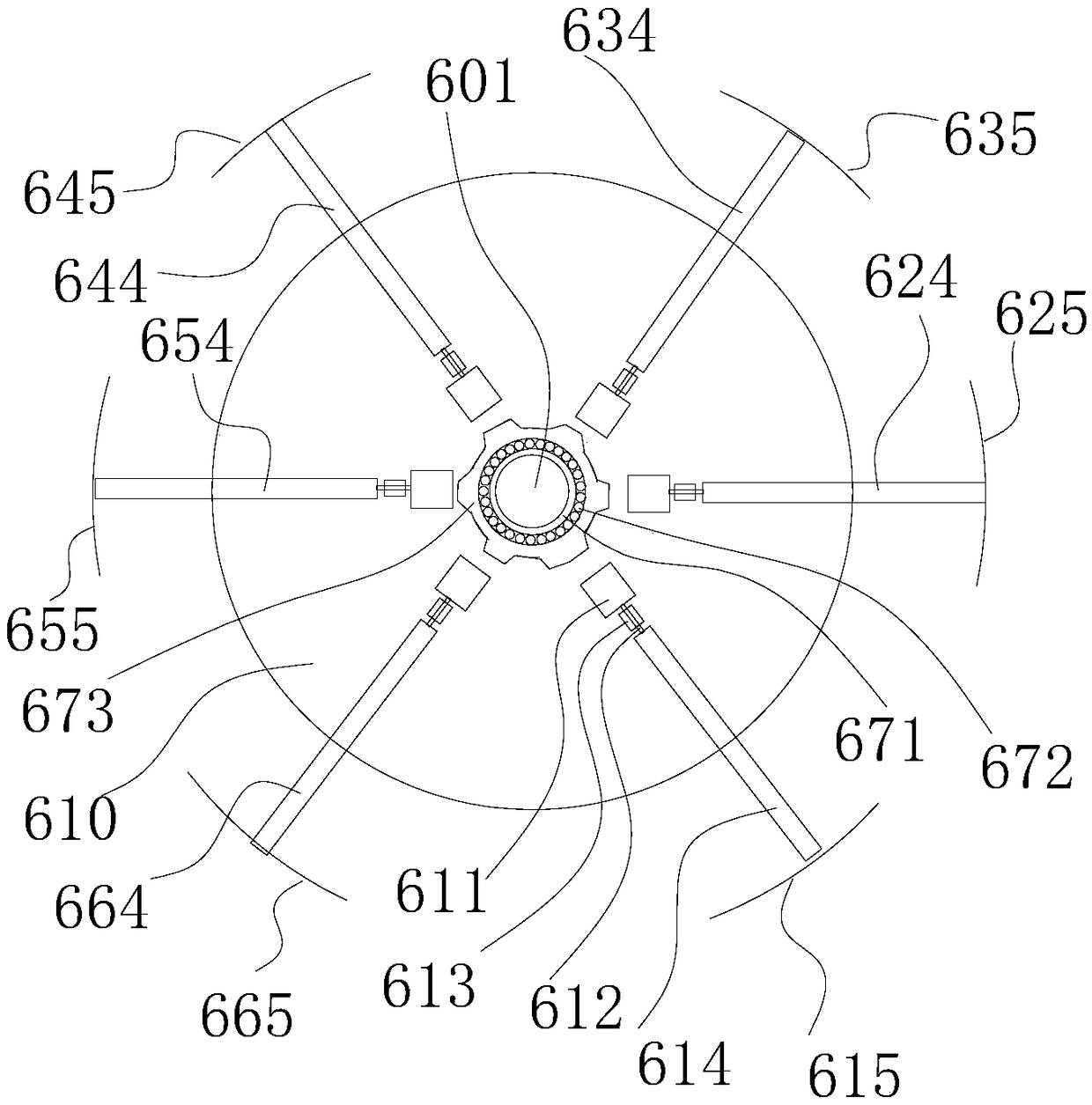 Six-dimensional reinforcement cage supporting and adjusting device