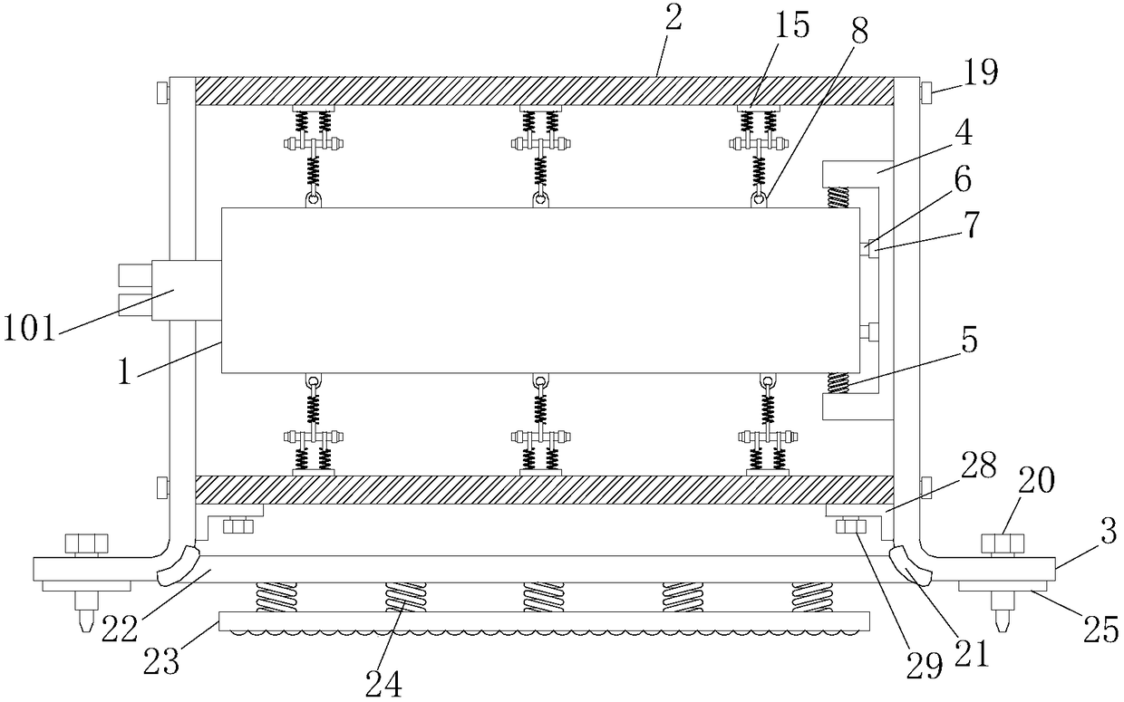 Electric vehicle controller with good shock absorption effects