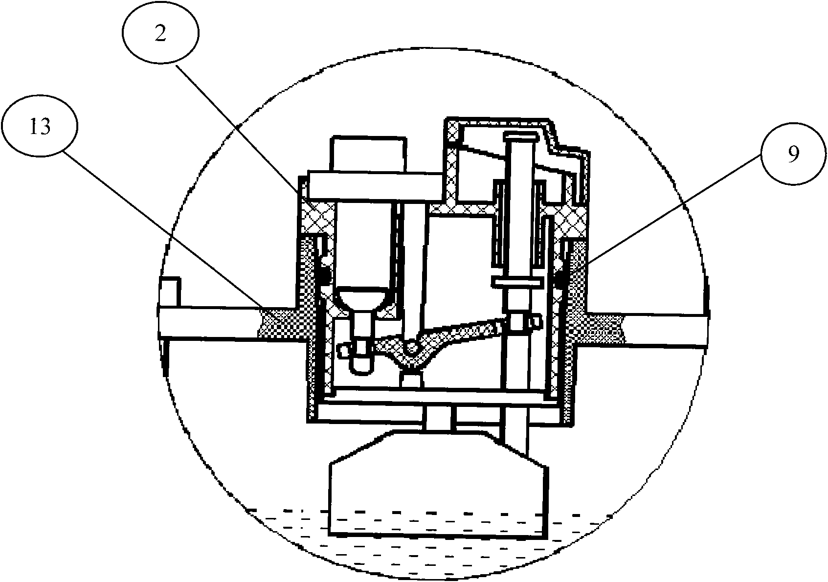 Battery liquid-filling valve