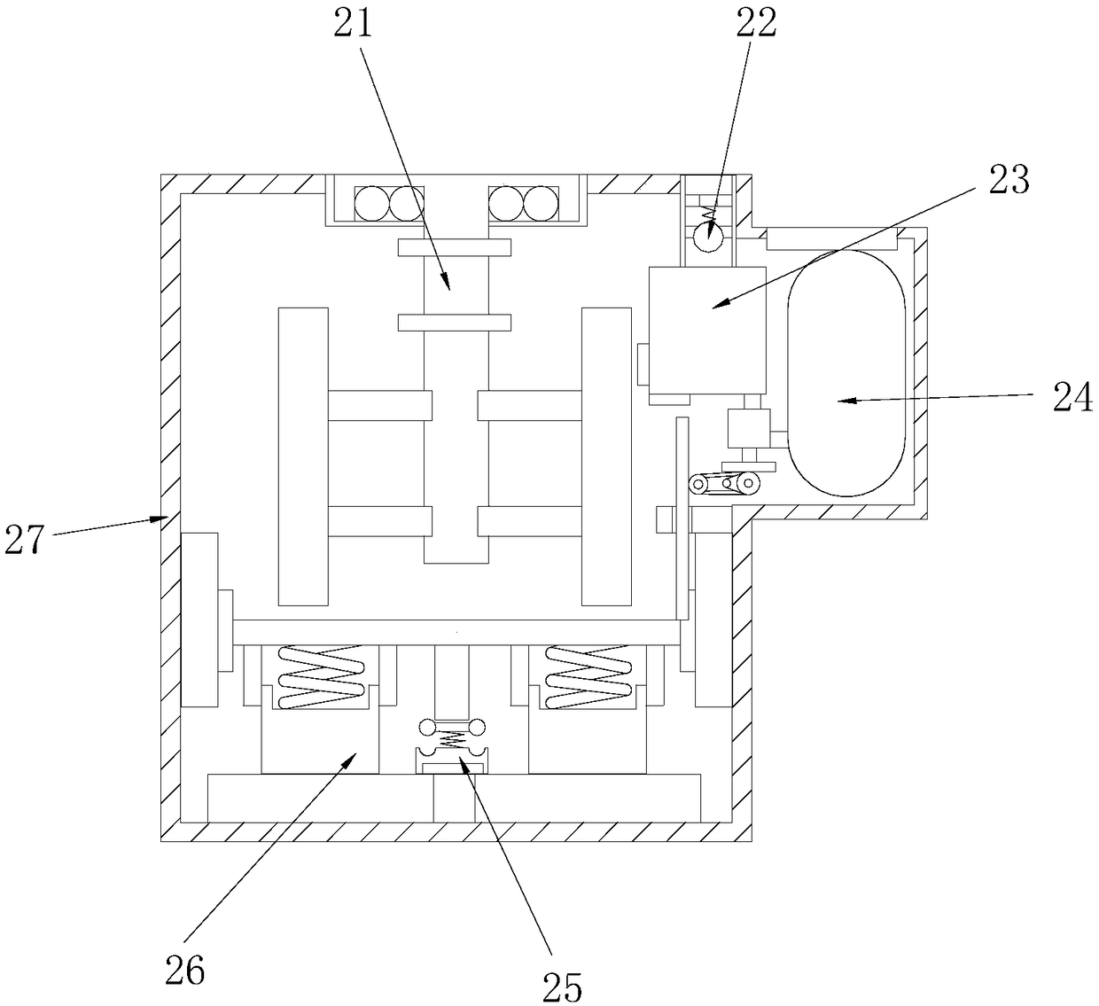 Cement mixing device for bridge construction