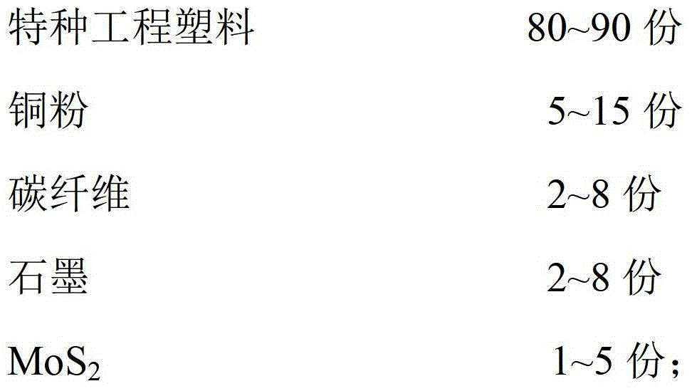 Injection compound and injection molding process for preparing high thermal conductivity oil-free self-lubricating hook