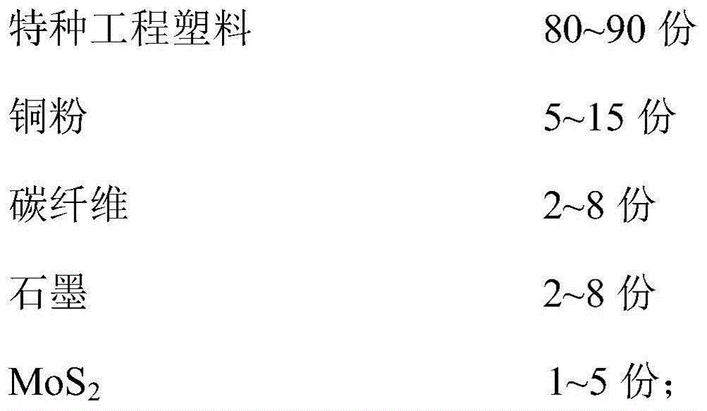 Injection compound and injection molding process for preparing high thermal conductivity oil-free self-lubricating hook