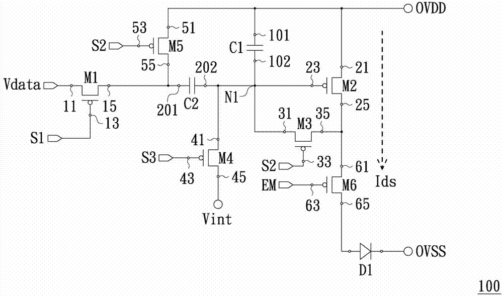 Light-emitting diode display and pixel circuit and driving method thereof