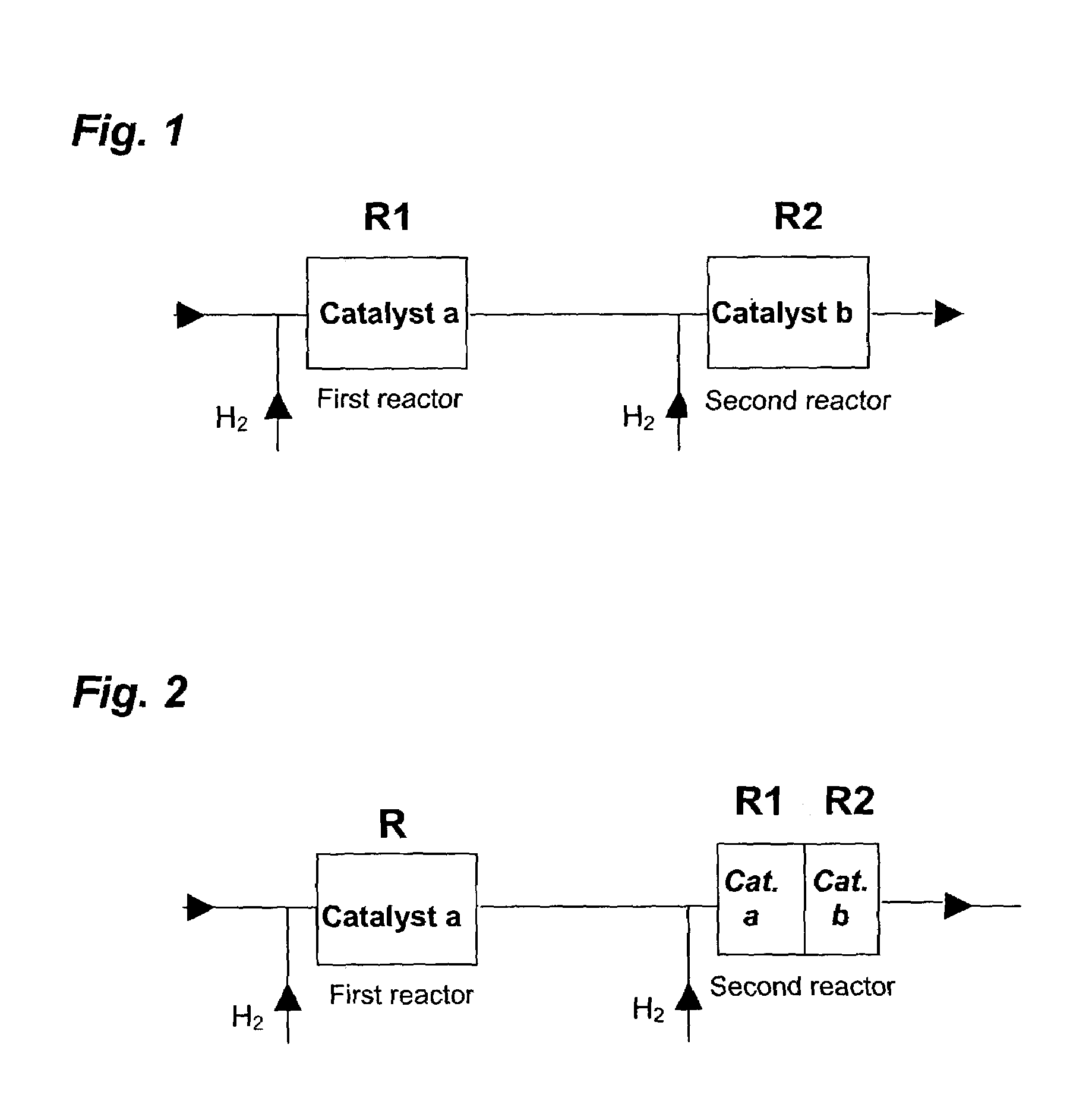 Dual bed process using two different catalysts for selective hydrogenation of acetylene and dienes