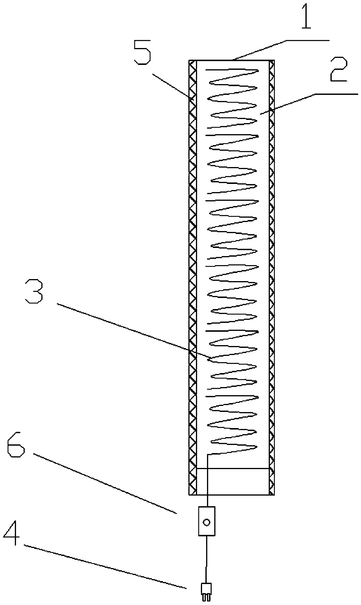 General type heating pipeline sleeve for breathing machine pipeline