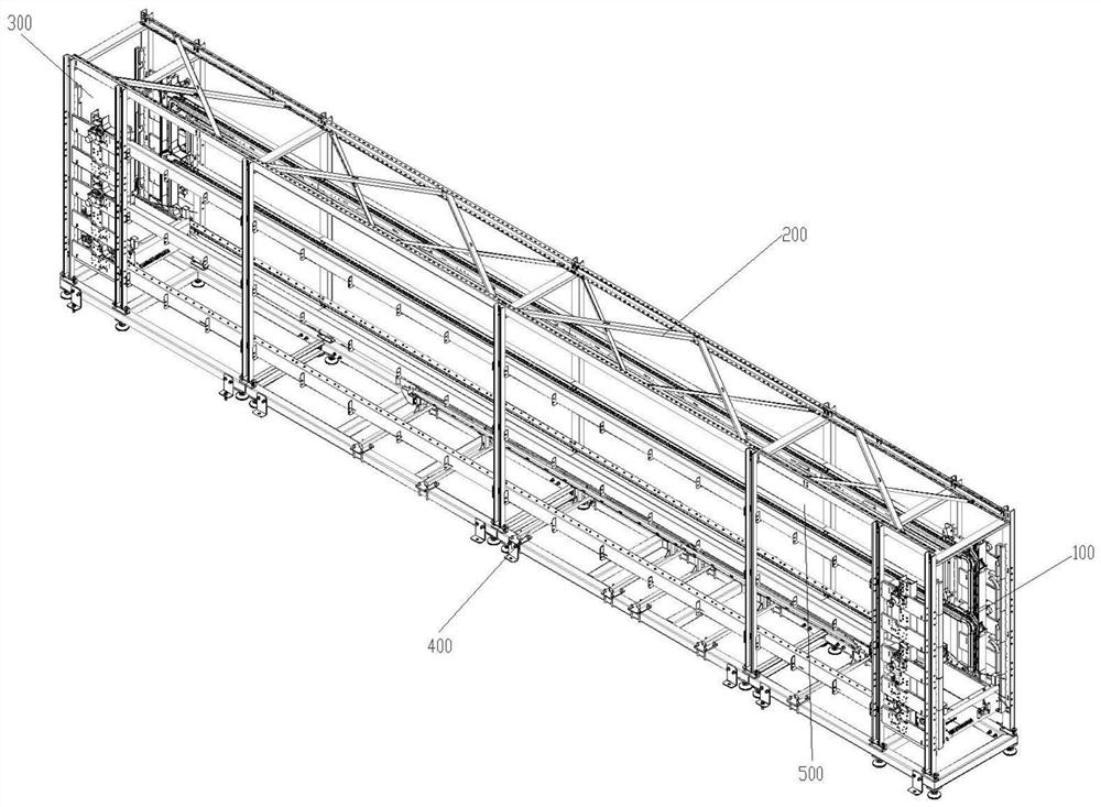 Intelligent vehicle system frame structure of sowing wall