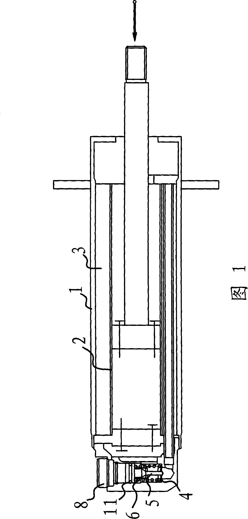 Damper regulation mechanism of adjustable shock-absorber